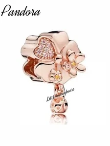 Authentic PANDORA Rose WILDFLOWER MEADOW Ladybug Charm New With Tags Gift Box - Picture 1 of 3