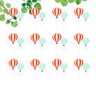  10 Sets Halloween Favors for Kids Hot Air Balloon Cake Topper