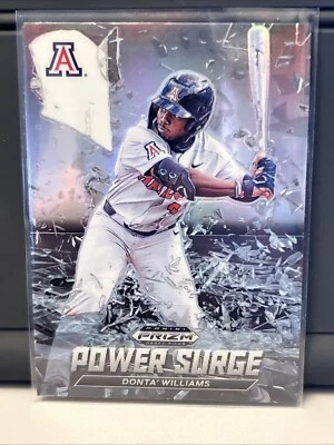 2021 Panini Prizm Draft Picks - Donta' Williams Power Surge Silver Prizm #PS-DW  - Image 1 of 2