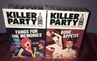 Killer Party Mystery Party Game Lot of 2 Bone Appetit & Fangs For The Memories