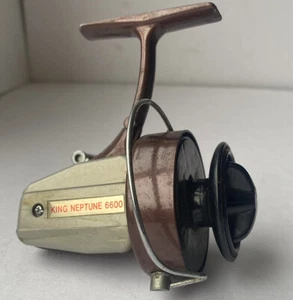 Vintage Spinnrolle King Neptune 6600 Japan Mid Century funktioniert - Bild 1 von 7