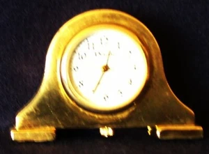 Reloj de sobremesa miniatura, tono dorado, bonito - Imagen 1 de 2