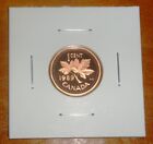 Canada 1989 Proof Penny Maple Leaf Small One Cent Coin