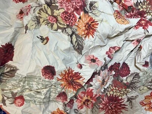 Keramik Scheune Bett und Bad Blumenmuster Vintage Cottage Queen Bettdecke keine Schams - Bild 1 von 11