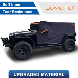 6 Layer Car Cover Custom Fit 07-23 Jeep Wrangler JK JL 4 Door All Weather - Picture 1 of 10