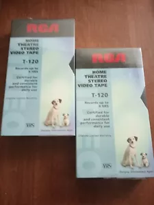 RCA T-120 VHS Heimkino 6 Stunden versiegelt 2er Set Bänder - Bild 1 von 2