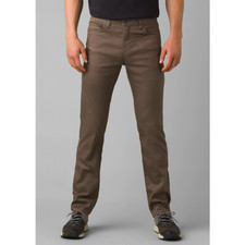 prAna Mens Bridger Jeans Size 28x34 Slim Fit Straight Leg Dark Mud Brown NWT