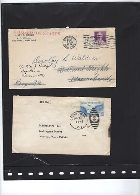 USA-CANAL ZONE-PANAMA-COVERS-SELECTION OF 4-AV-FINE-CENSOR-AIRS-#64 - Image 1 of 2