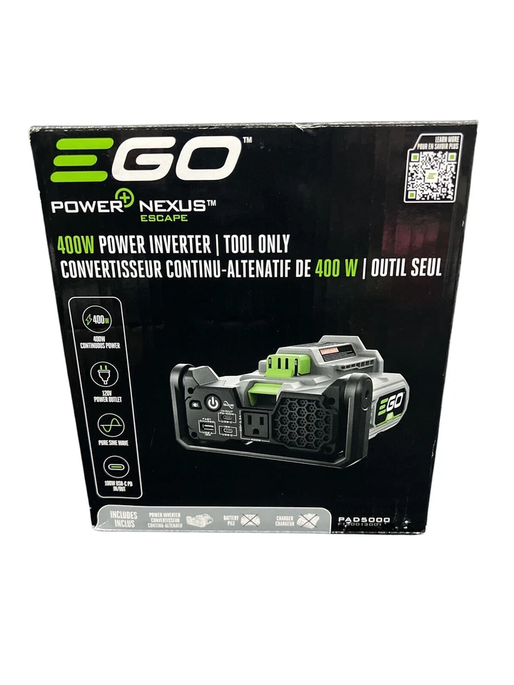 Ego NEXUS ESCAPE 400-Watt Portable Power Station PAD5000