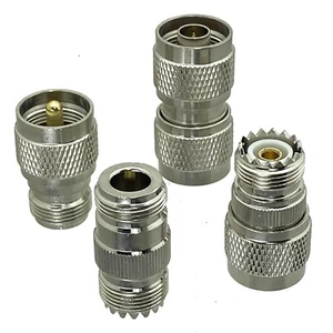Adapter N do UHF PL259 SO239 wtyczka wtyczka i gniazdo jack złącze koncentryczne RF - Zdjęcie 1 z 9