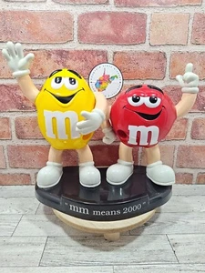 2000 M&M's Candy Dual Dispensers MM Means 2000 Yellow And Red - Picture 1 of 10