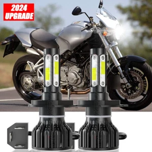 High Power Pair Headlight H4 9003 Bulb for Ducati Monster S2R 800 1000 2005-2008 - Picture 1 of 10