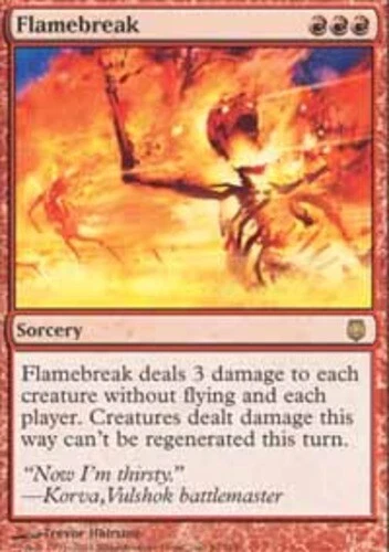 Japanese Flamebreak ~ Near Mint Darksteel Foreign UltimateMTG Magic Red Card - Image 1 of 1