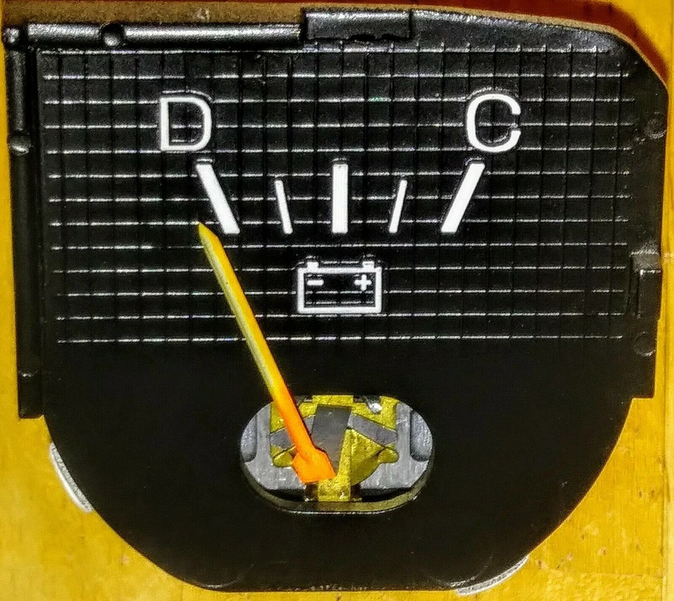 80-86 Ford Truck F150 F250 F350 Voltaje Batería Amperímetro Amp Medidor de Carga OEM Foto 1 de 4