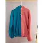 Half pink half Blue overhead Hoodie cotton and polyester SENDR. pull over