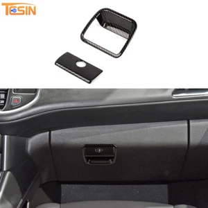 Cubierta de manija de caja de almacenamiento de pasajeros para Chevy Suburban/Tahoe 21+ fibra de carbono - Imagen 1 de 8