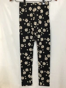 New Old Navy Girls Leggings Built in tough Black Floral Size L 10-12, XL 14-16 - Picture 1 of 3