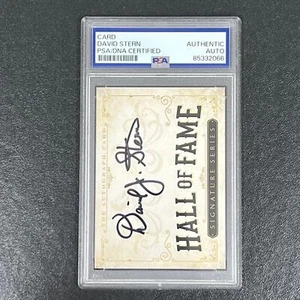 Hall Of Fame David Stern Signed Signature Series Card PSA/DNA AUTO Slabbed NBA C - Picture 1 of 2