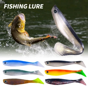 6Pcs Silicone Artificial Bream Bait 10cm Soft Rubber Bait Fishing Accessories - Imagen 1 de 17
