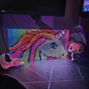 Unicorns Animated Pixel LED Matrix Wall Decor Night Stand Gaming Room - Picture 1 of 8