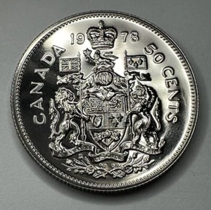 1978 Canadian 50Cent Piece Proof-Like Coin Uncirculated. Beautiful Coin!!! - Picture 1 of 6