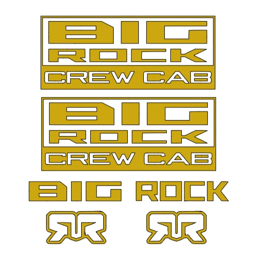 BIG ROCK   ARRMA    DIE-CUT   Decal   Sticker    ( 5 PCS )   RC Truck  Car   NEW - Image 1 of 1