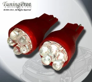 (1 Pair) Set of 2 pcs Stop Light T15 Wedge 5 Red LED light Bulbs 921 - Picture 1 of 3