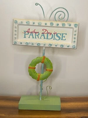 Tropical/Beachy Metal Photo Holder *GUC* - Image 1 of 3