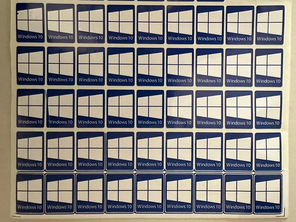 WINDOWS 10 LOGO STICKER ADESIVO BADGE ETICHETTA BLU 1 PEZZO - Immagine 1 di 1