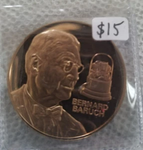 Bernard Baruch 1776 -1976 The Greatest Men of American Business Medal Bg - Picture 1 of 2