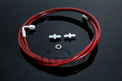 Red Master to Slave Cylinder Stainless Steel Clutch Line for 90-05 Mazda Miata - Image 1 of 4