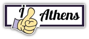 I Like Athens Travel Slogan Car Bumper Sticker Decal - ''SIZES'' - Picture 1 of 1
