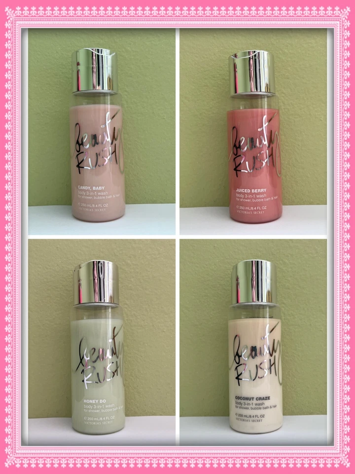 (1) Victoria's Secret Beauty Rush Body 3-in-1 Shower Bubble Bath Hair ~u pick~ - Image 1 of 1