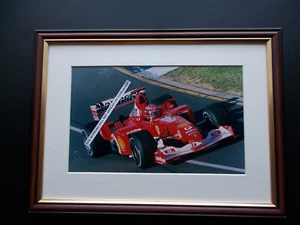FORMULA ONE MICHAEL SCHUMACHER 2003 AUSTRALIAN GRAND PRIX PHOTO FRAMED - Picture 1 of 1