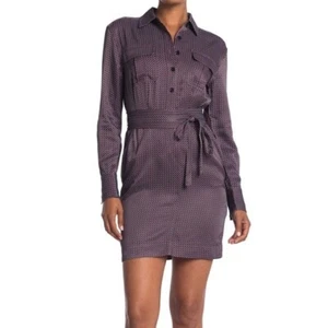 Equipment Axelle Geo Print Shirt Dress in Tawny Port Sz 2 - Picture 1 of 5