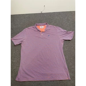Southern Tide Striped Polo Shirt Classic Fit Short Sleeve Casual Mens Size M - Picture 1 of 7