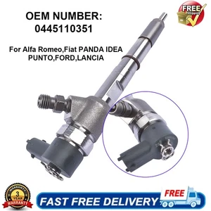 Fuel Injector 0445110351 For Fiat Peugeot Vauxhall Citroen 1.3 CDTI - Picture 1 of 11
