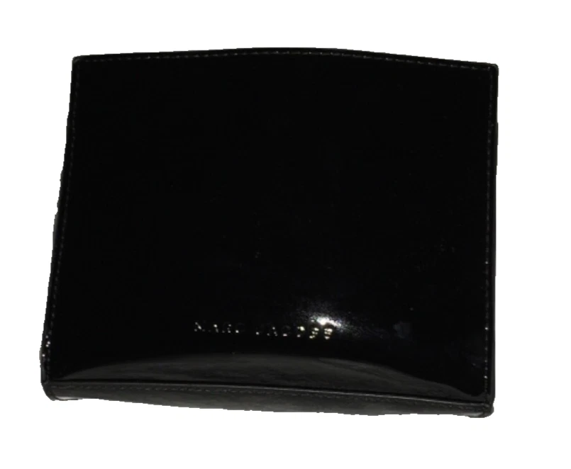 Marc Jacobs Black Patent Makeup Bag Cosmetic Pouch Case Travel Organizer New - Image 1 of 4