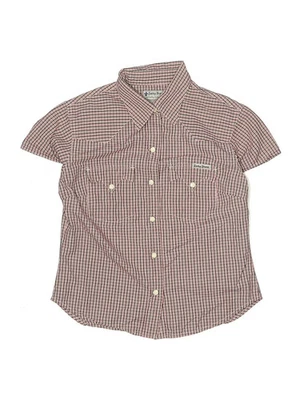 Lucky Brand Boys Brown Short Sleeve Button-Down Shirt Small kids - Image 1 of 2