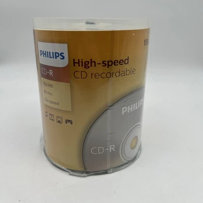 Philips CD-R Rohlinge 700MB 80Min 52x High Speed 96er Spindel - Bild 1 von 4
