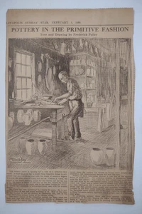 Indianapolis Sunday Star Feb 1939 Pottery Primitive Fashion newspaper Clipping - Picture 1 of 10