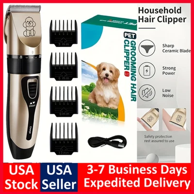 Kit de aseo eléctrico inalámbrico recargable para perros gatos mascotas Foto 1 de 4