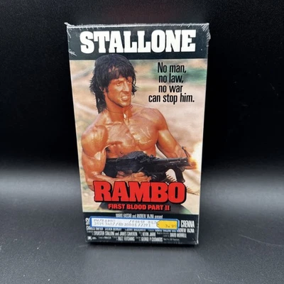 Rambo: First Blood Part II 2 VHS Tape 1992 Sylvester Stallone Movie New Sealed - Image 1 of 4