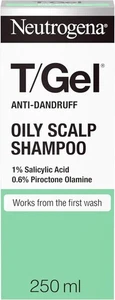 Neutrogena T/Gel Anti Dandruff Shampoo for Oily Scalp and Hair, 250ml Daily - Picture 1 of 5