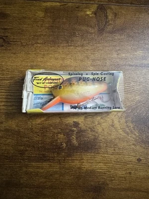Vintage  Fred Arbogast Pug-Nose 1/4 oz.  Medium Diver Fishing Lure - Image 1 of 4