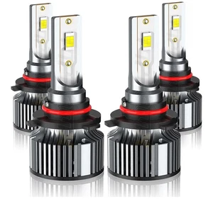 9005 & 9006 LED Headlight Bulbs 6000K High/Low Beam 500% Bright White - 4 Pack - Picture 1 of 16