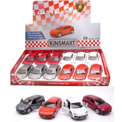 LAMBORGHINI URUS cm 12 Colori Assortiti (1 Modellino a Scelta) 1:38 Kinsmart Mod - Immagine 1 di 3
