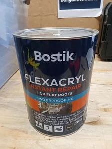 Bostik 30811957 Flexacryl Flexible Long Lasting Waterproof Roof Repair BLACK 5KG - Picture 1 of 1