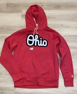 Hommage Herren OHIO State Script Outline rot Kapuzenpullover Hoodie Gr. M neu mit Etikett - Bild 1 von 6