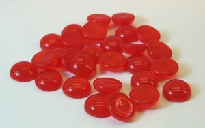 Glasnuggets - Muggelsteine - Dekosteine, in hellrot, Ø 17mm, zu 200g - AE1190 - Bild 1 von 3